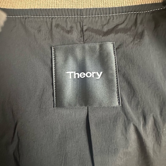 Theory Men’s Tan “City Bomber Dura Linen” Jacket Size XL EUC! - Picture 9 of 10